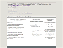 Tablet Screenshot of concordproperty.net
